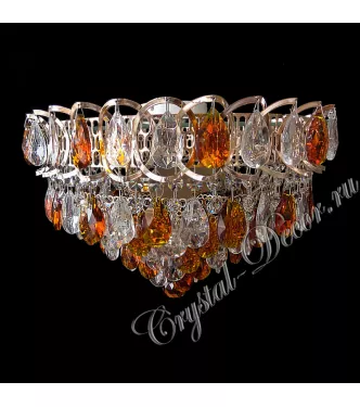 Люстра хрустальная Катерина пирамида Журавлик Чайная Люстра хрустальная Катерина пирамида Журавлик Чайная